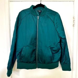 Torrid Emerald Green Bomber Jacket Size 0 (14)